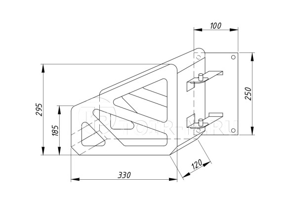 Корзина для пожарного рукава диаметром 51/66 мм (КПР-51-66 - Toir)