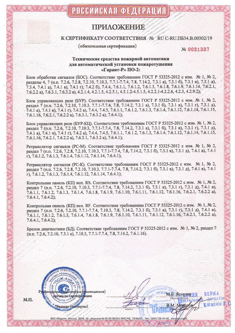 Сертификат соответствия стр.2