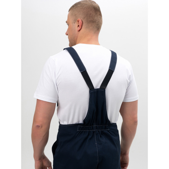 Костюм «Инженер» мужской летний: куртка и полукомбинезон, синий (с большим содержанием хлопка)