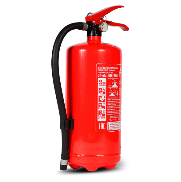 Порошковый огнетушитель ОП-4(з) МИГ (2А, 70В, С, Е)
